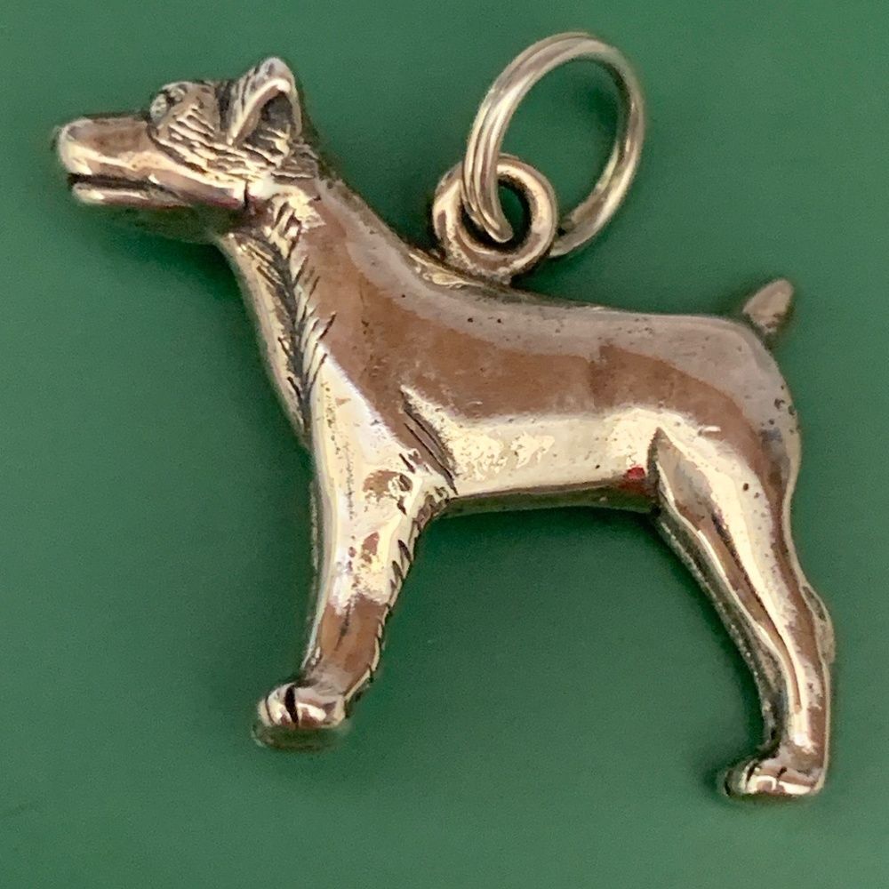 .925 Jack Russell Sterling Silver Jewelry Charm #dog